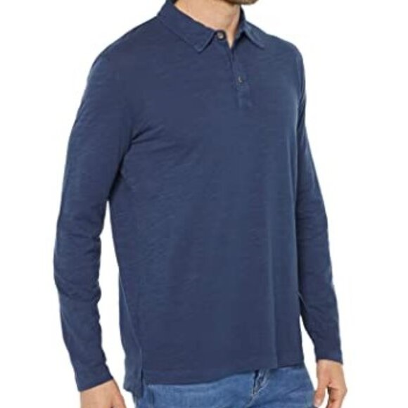 Salt Point Long Sleeve Slub Jersey Polo - Picture 2 of 3